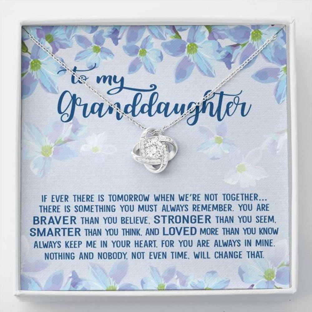 Granddaughter Necklace, To My Granddaughter Necklace Gift Always Keep Me In Your Heart