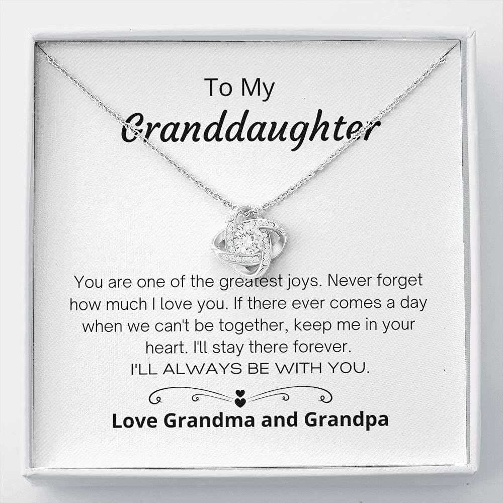 Granddaughter Necklace, To My Granddaughter Necklace Gift - I'll Always Be With You