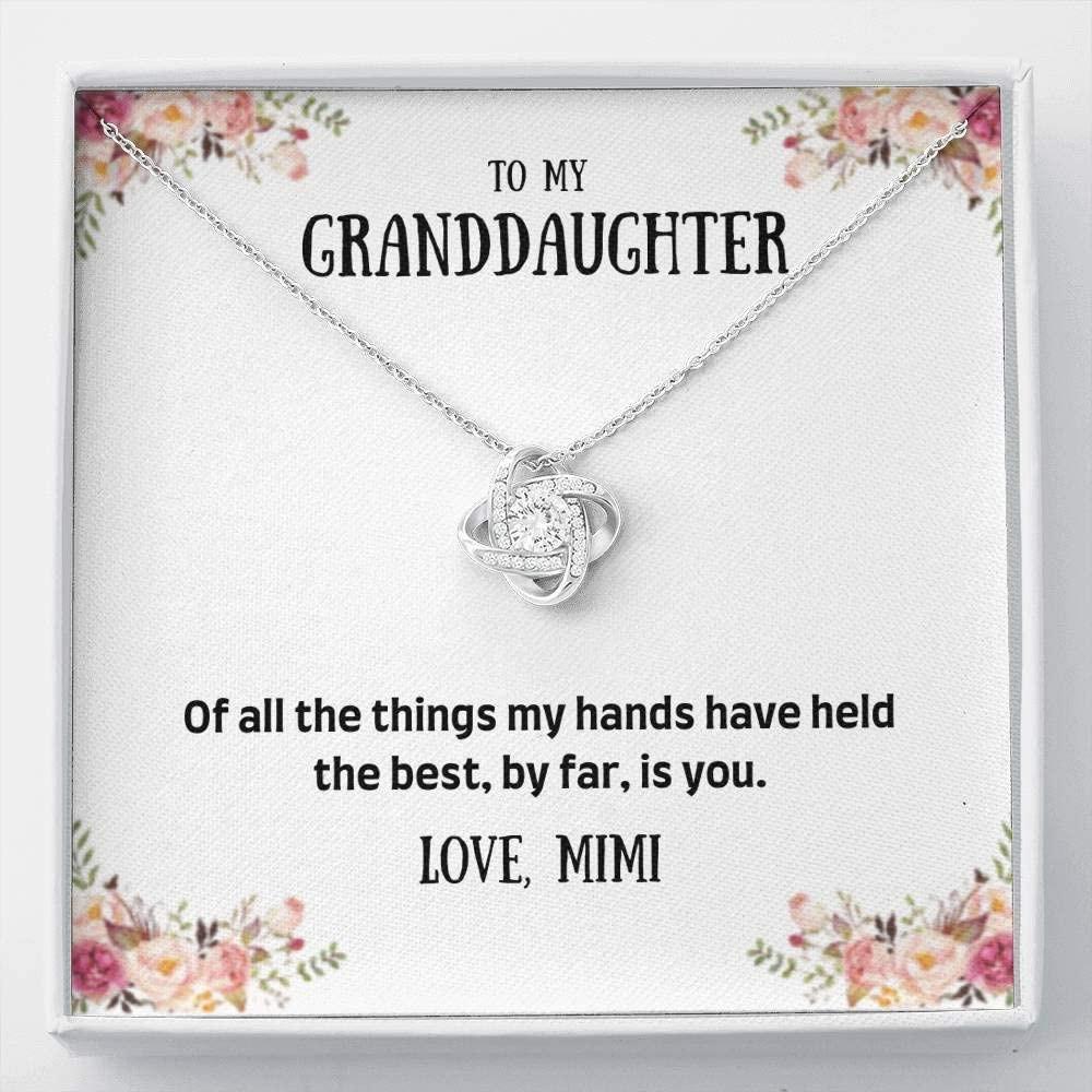 Granddaughter Necklace, To my granddaughter necklace gift - of all the things