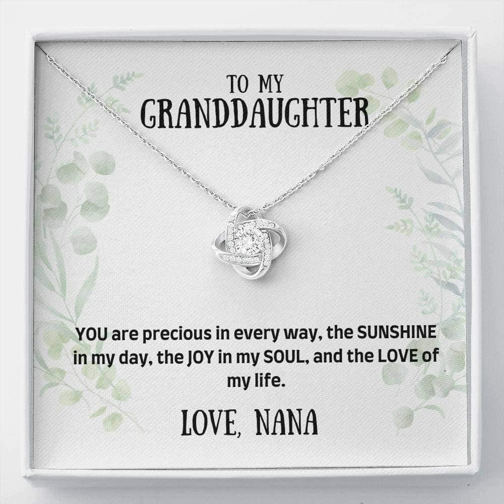 Granddaughter Necklace, To my granddaughter necklace gift - you are my precious necklace