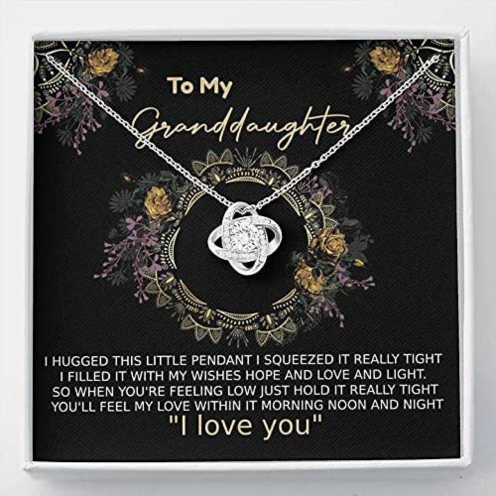 Granddaughter Necklace, To My Granddaughter Necklace Gift - You'll My Love Within It Morning Noon And Night
