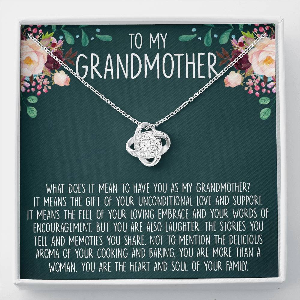 Grandmother Necklace, To my grandmother gift necklace, present for grandma, grandma to be, new grandma