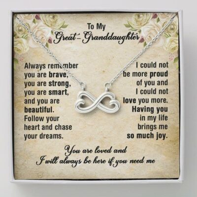 Granddaughter Necklace, To My Great Granddaughter Necklace Gift – You Bring Me So Much Joy