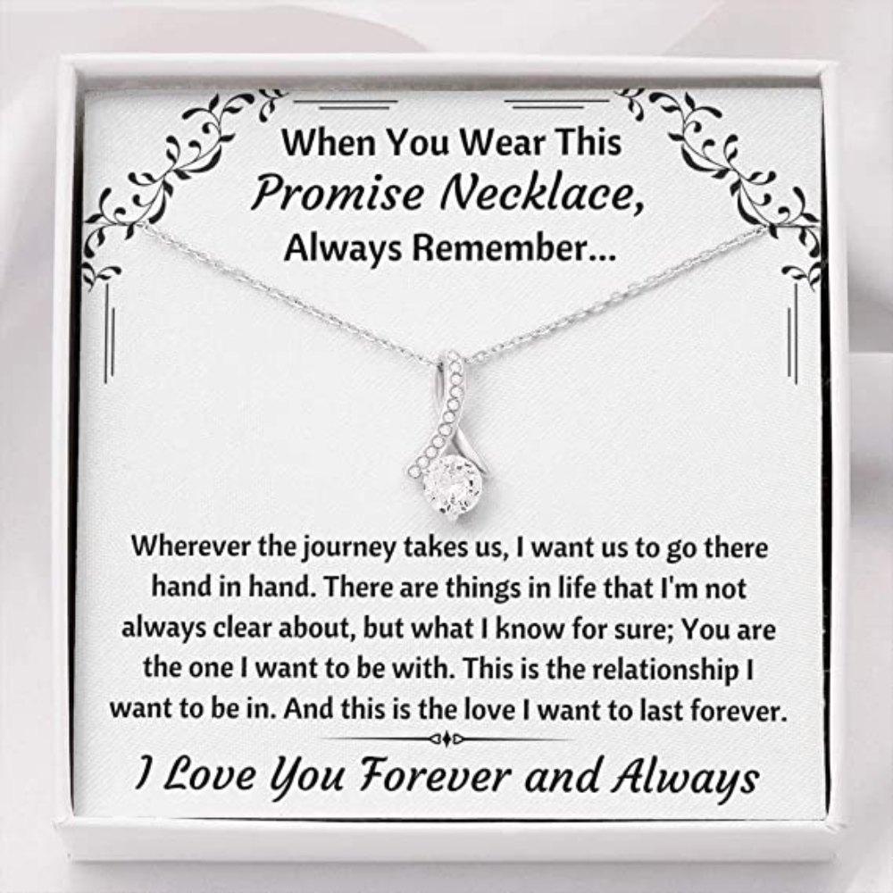 Girlfriend Necklace, Future Wife Necklace, Wife Necklace, To My Love "Promise Necklace" Necklace. Gift For Fiance