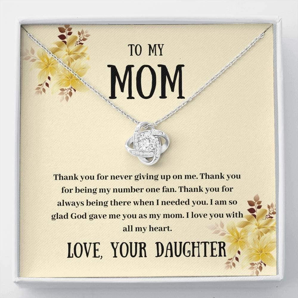 Mom Necklace, To my mom necklace gift - thank you necklace gift