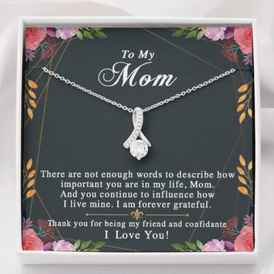 Mom Necklace, To my mom necklace mother’s day gift, thank you mom gift