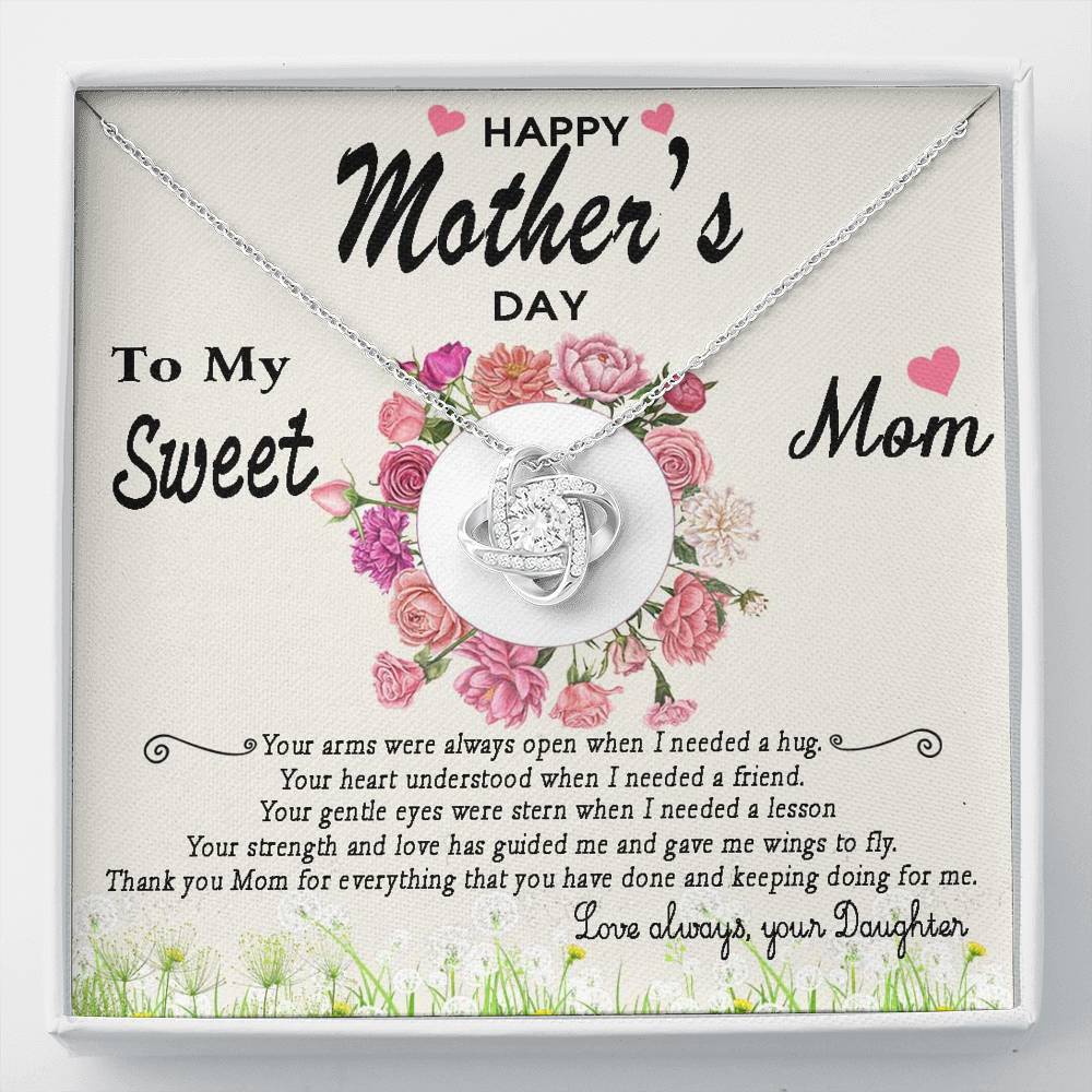 thumbnail image 2 of Sterling Silver Heart Necklace – To My Mom – Birthday Or Mother's Day Gift With AAA Zircon 2 of 4