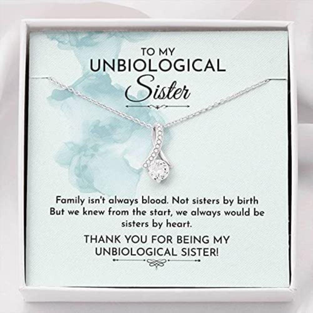 Personalized To My Unbiological Daughter Necklace Family Isn't