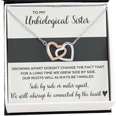 Sister Necklace, To My Unbiological Sister “Tangled” Necklace. Necklace Gift For Best Friend Soul Sister Girl Friend