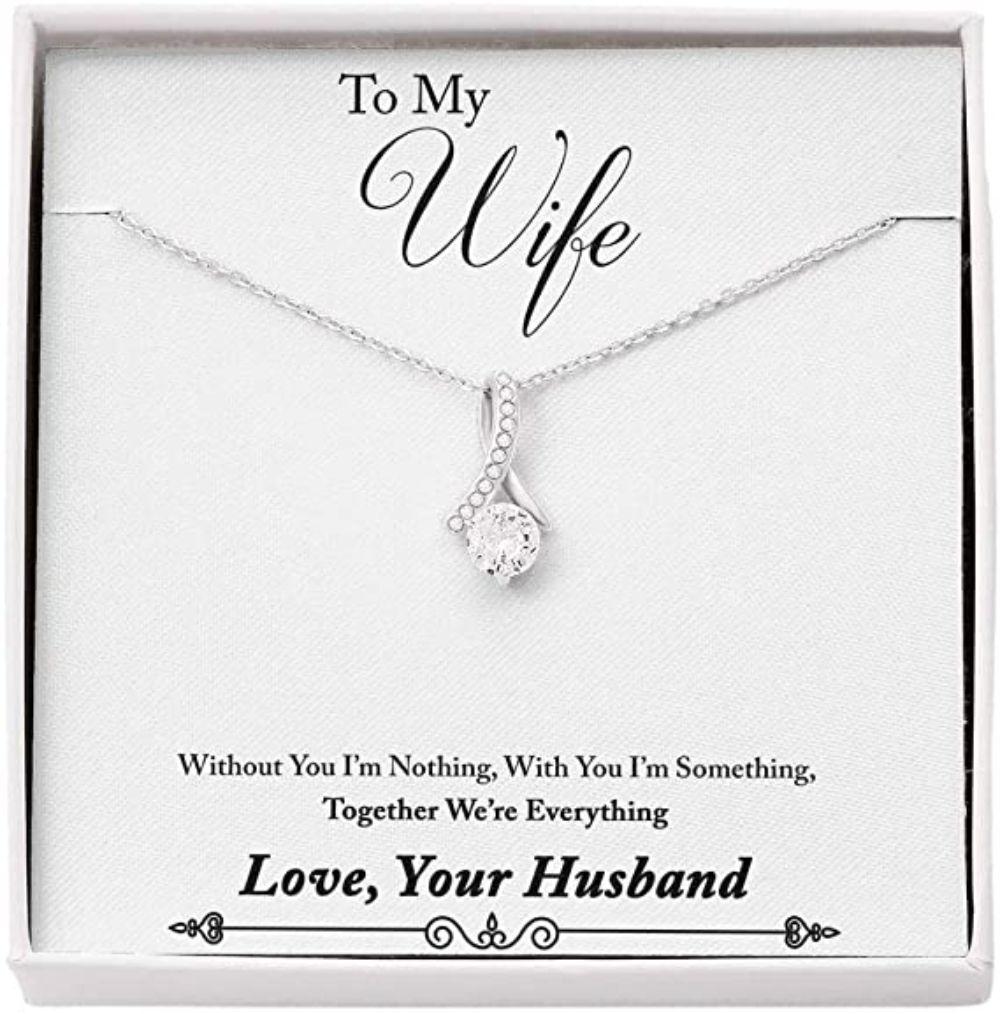 Wife Necklace, To My Wife "Everything - SO" Necklace Gift For Wife. Wife Gift For Wife