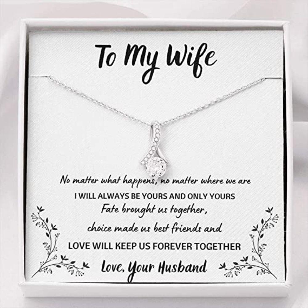 Wife Necklace, To My Wife "Forever Together" Necklace Gift For Wife. Wife Gift For Wife