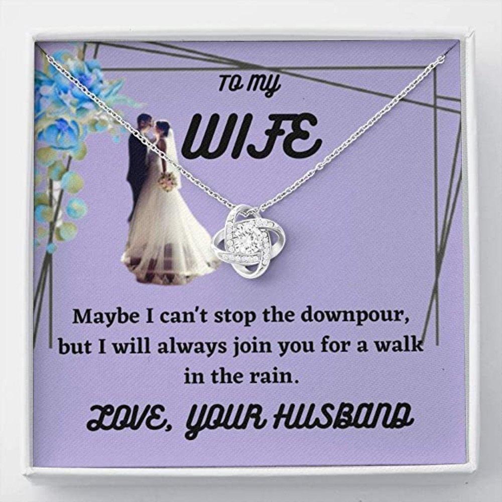 Wife Necklace, To my wife necklace gift - maybe i can't stop - necklace gift gift for your spouse