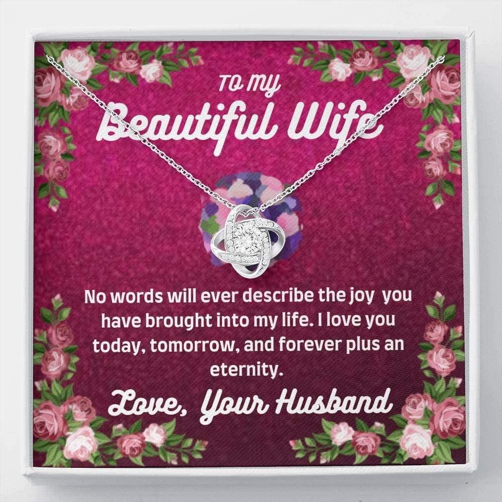 Wife Necklace, To my wife necklace gift - no words necklace gift from husband