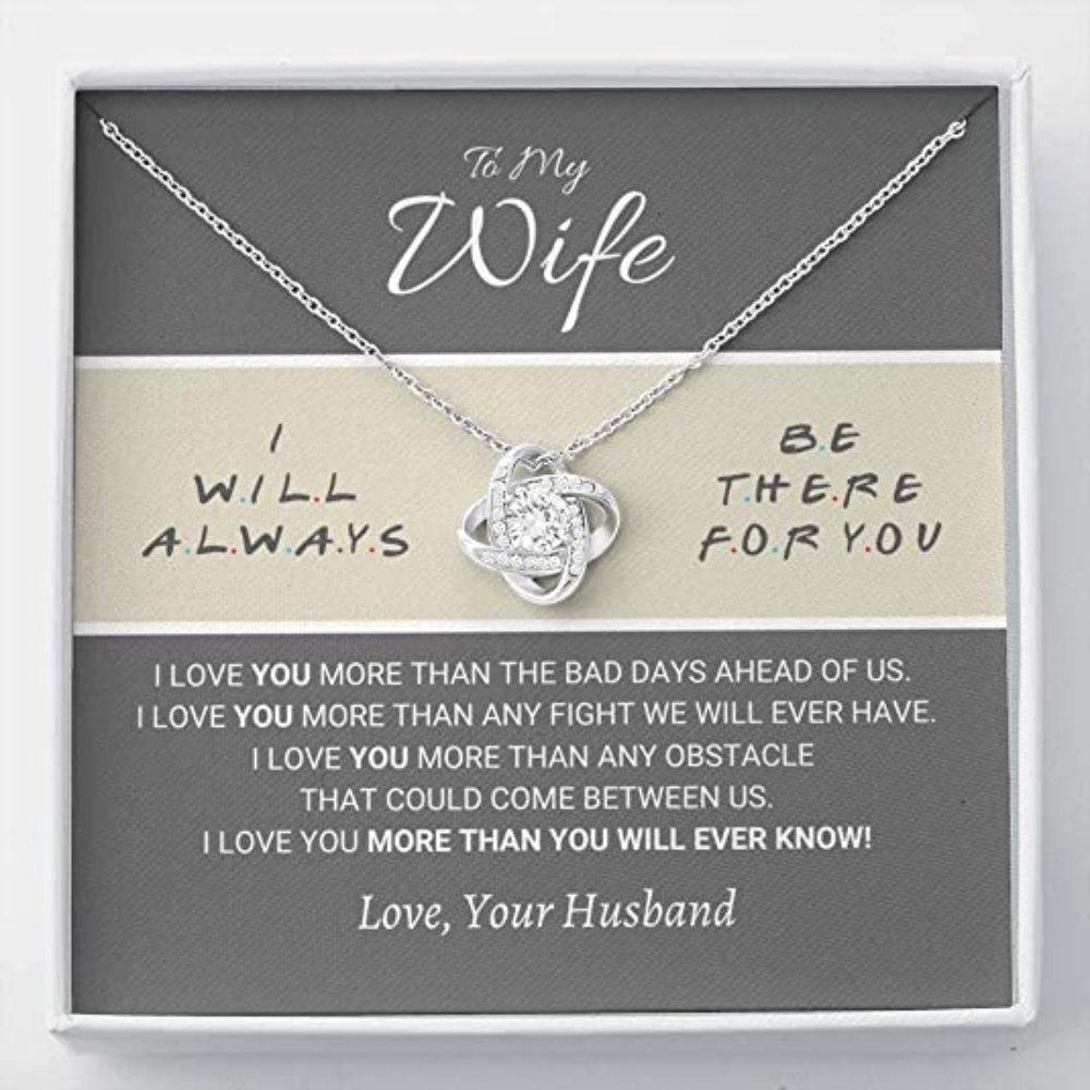 Wife Necklace, To My Wife Necklace Gift - There For You - Necklace Gift I'm Always Here