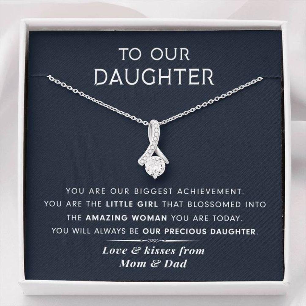 Daughter Necklace, To Our Daughter Necklace Gift - You Will Always Be Our Precious Daughter