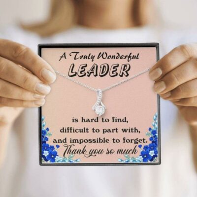 Truly Leader Necklace Gift, Leadership TeamGift, Gift For Boss Necklace