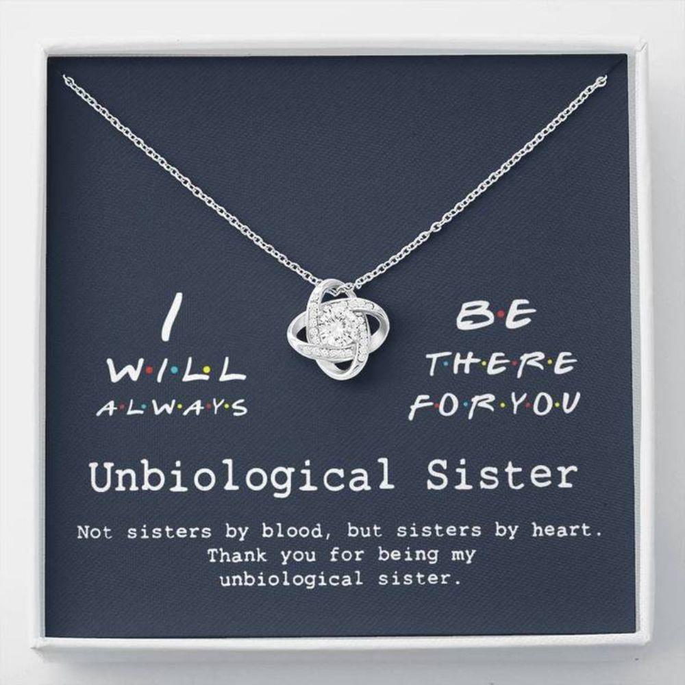 Sister Necklace, Unbiological Sister Necklace - Best Friend Soul Sister Sister-in-law Gift