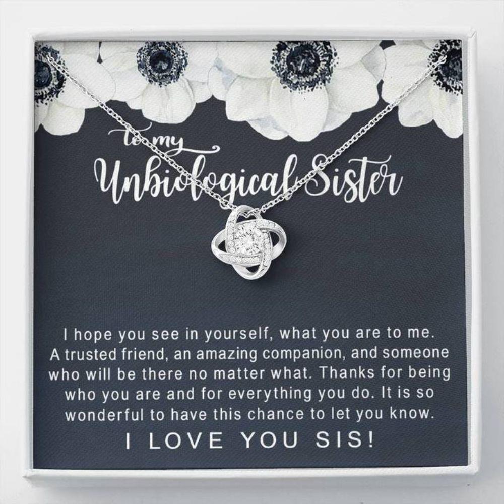 Sister Necklace, Unbiological Sister Necklace - Best Friend Soul Sister Sister-in-law Gift