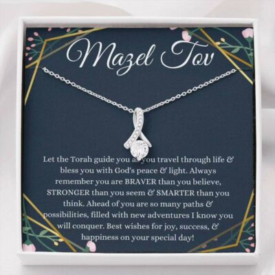 Daughter Necklace, Bat Mitzvah Gift 