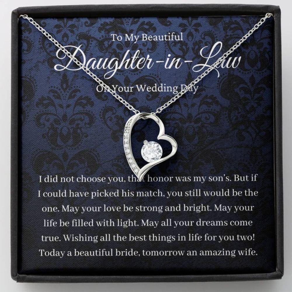 Daughter In Law Necklace T On Wedding Day Future Daughter In Law