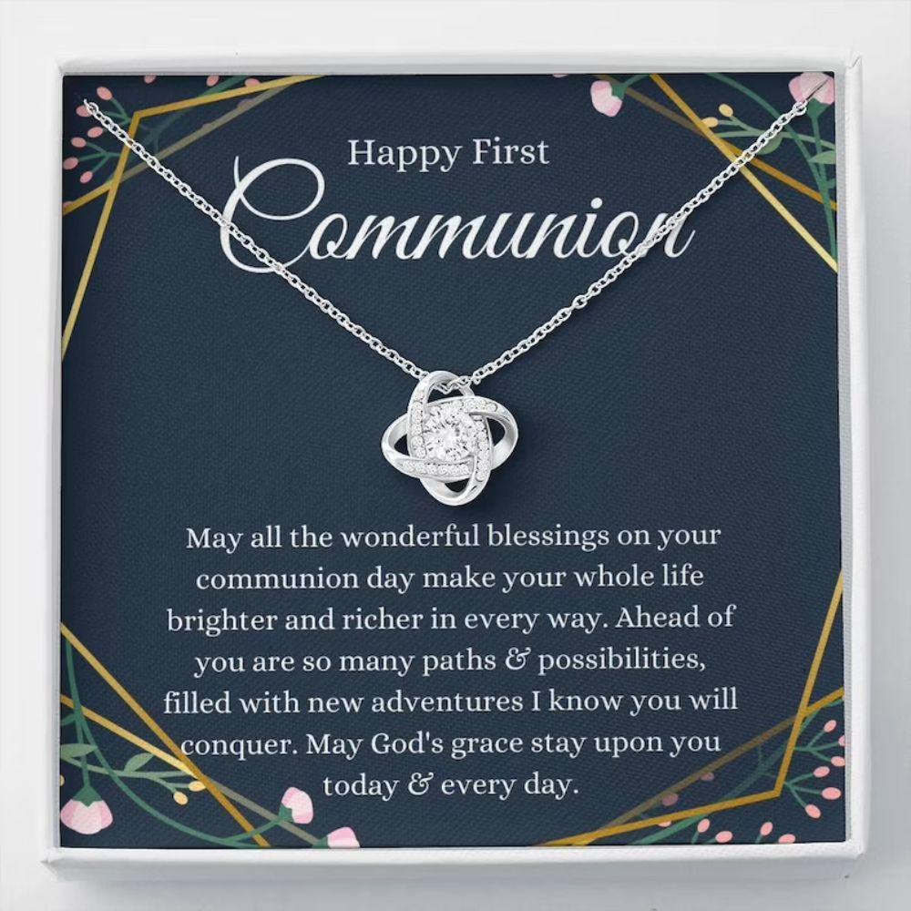First Communion Gift Necklace 1st Communion For First Communion Gift First Holy Communion Girl First Communion