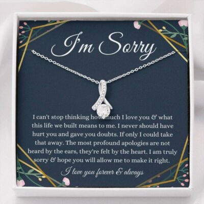 Girlfriend Necklace, Wife Necklace, I’m Sorry Necklace Apology Gift, Gift For Wife/Girlfriend/Partner