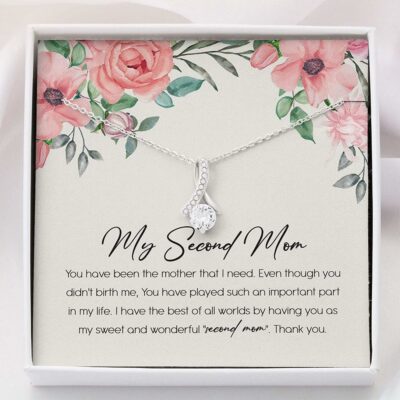 Mom Necklace, Mom Necklace – Gift For Mom Stepmom Bonus Mom Necklace