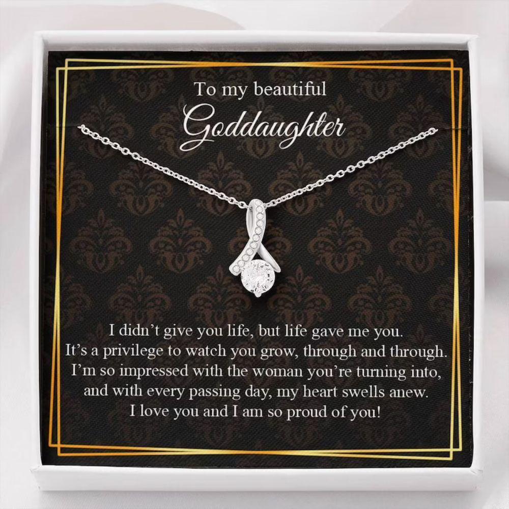 Goddaughter Necklace, Necklace For Goddaughter, Goddaughter Gift, Gift From Godmother