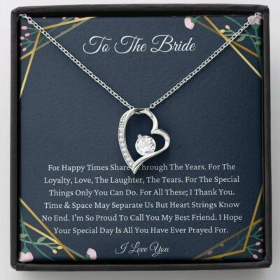 Wedding Day Necklace Gift 
