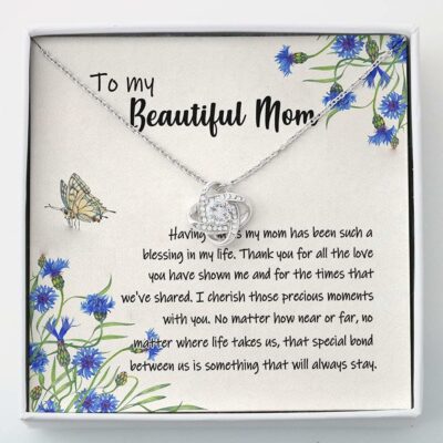 Mom Necklace, To My Mom Necklace From Your Daughter – Best Gift For Mom