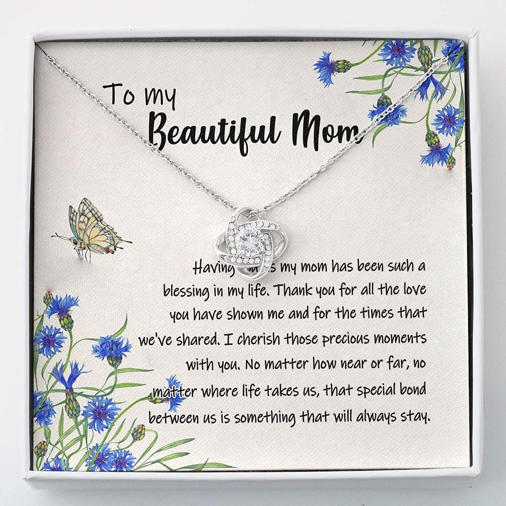 Mom Necklace, To My Mom Necklace From Your Daughter - Best Gift For Mom