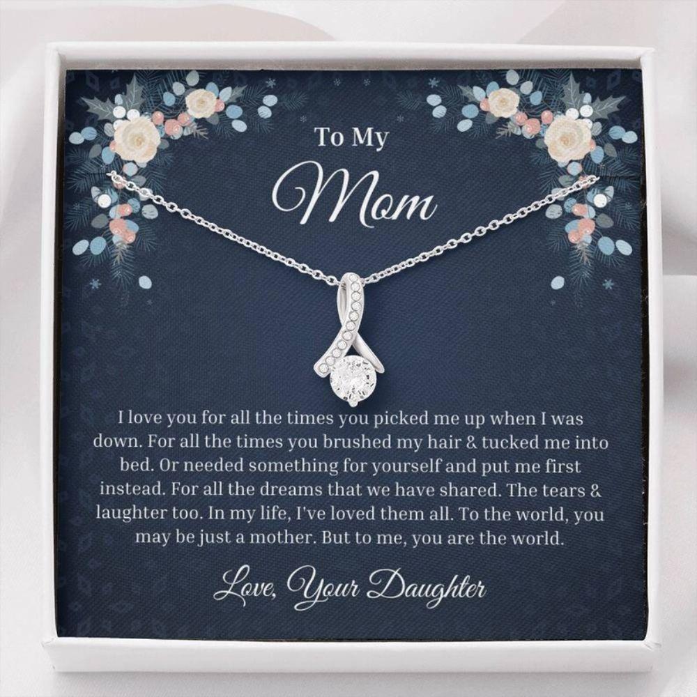 Mom Necklace, To My Mom Necklace - I Love You, Mother Necklace, Mom Gift, Mother's Day Gift