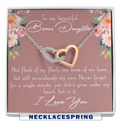 Stepdaughter Necklace, Bonus Daughter Gifts, Birthday Necklace Gift, Gift For Stepdaughter , Stepdaughter Necklace, Sentimental Gifts For Stepdaughter