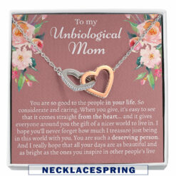 Stepmom Necklace, Sentimental Unbiological Mom Gifts, Gift For Best Friends Mom, Gift For Someone Like A Mom, Unbiological Mother