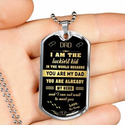 Dad Dog Tag Father’s Day Gift, You Are Already My Hero Dog Tag Military Chain Necklace Gift For Dad Dog Tag