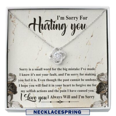 Girlfriend Necklace, Wife Necklace, I'm Sorry Gift, Apology Gift For Wife or Girlfriend, Forgive me, Sorry Gift For A Friend or Partner.