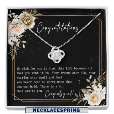 Graduation Necklace for Friend, Graduation Gift for Girl, Motivational Gift, Gift for New Graduate