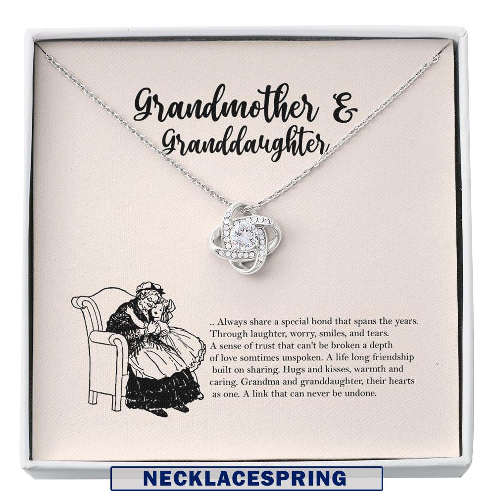 Grandmother And Granddaughter Gift Necklace, Granddaughter Necklace, Grandmother Gift Custom Necklace