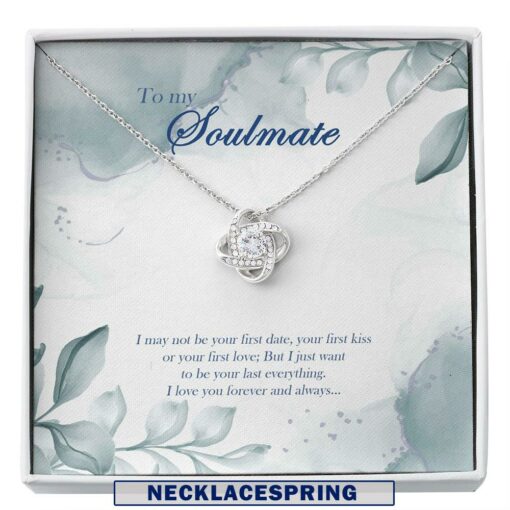 Wife Necklace, Soulmate Gift, To My Soulmate Necklace, Birthday Necklace Gift For Girlfriend, Romantic Wife Gift, Christmas Custom Necklace