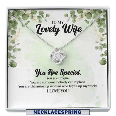 Wife Necklace, To My Wife Necklace Gift – You Are Unique – Gift To My Wife Custom Necklace
