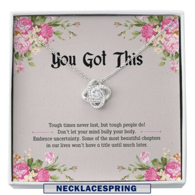 You Got This Necklace, Breast Cancer Gifts, Encouragement, Cheer Up, Divorce Custom Necklace