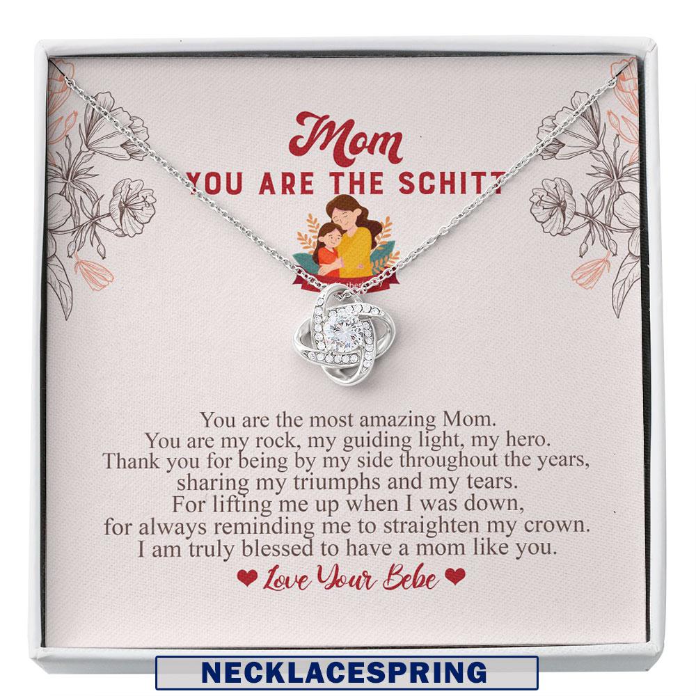 Mom Necklace, Mom "You Are The Schitt", Schitt's Creek Necklace Gift For Mom, Mother's Day Gift Custom Necklace
