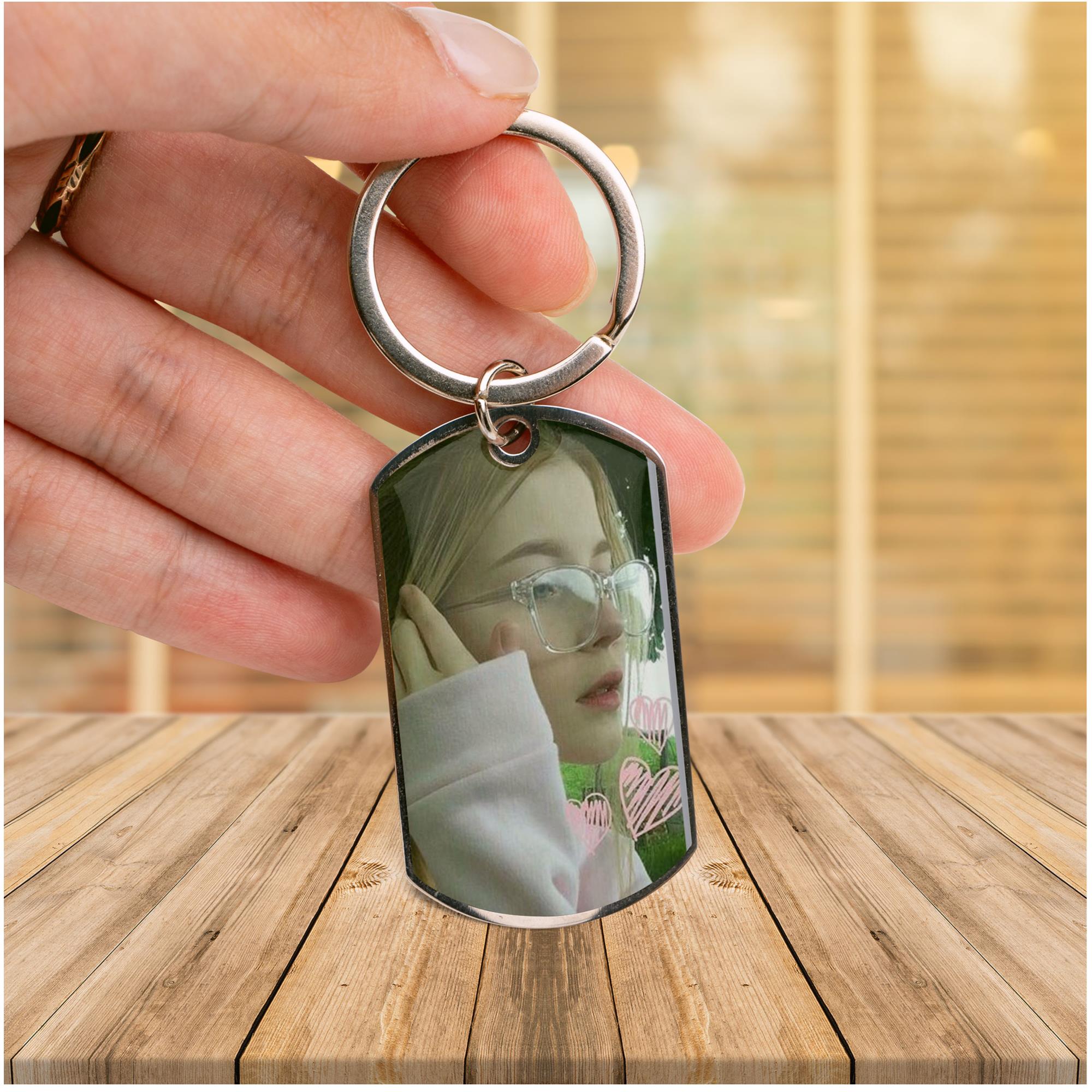 Custom Photo Keychain, Drive Safe Keychain, I Need You Here With Me,  Picture Keychain, Gift For Long Distance Boyfriend, Personalized Metal  Keychain For Girlfriend - Necklacespring