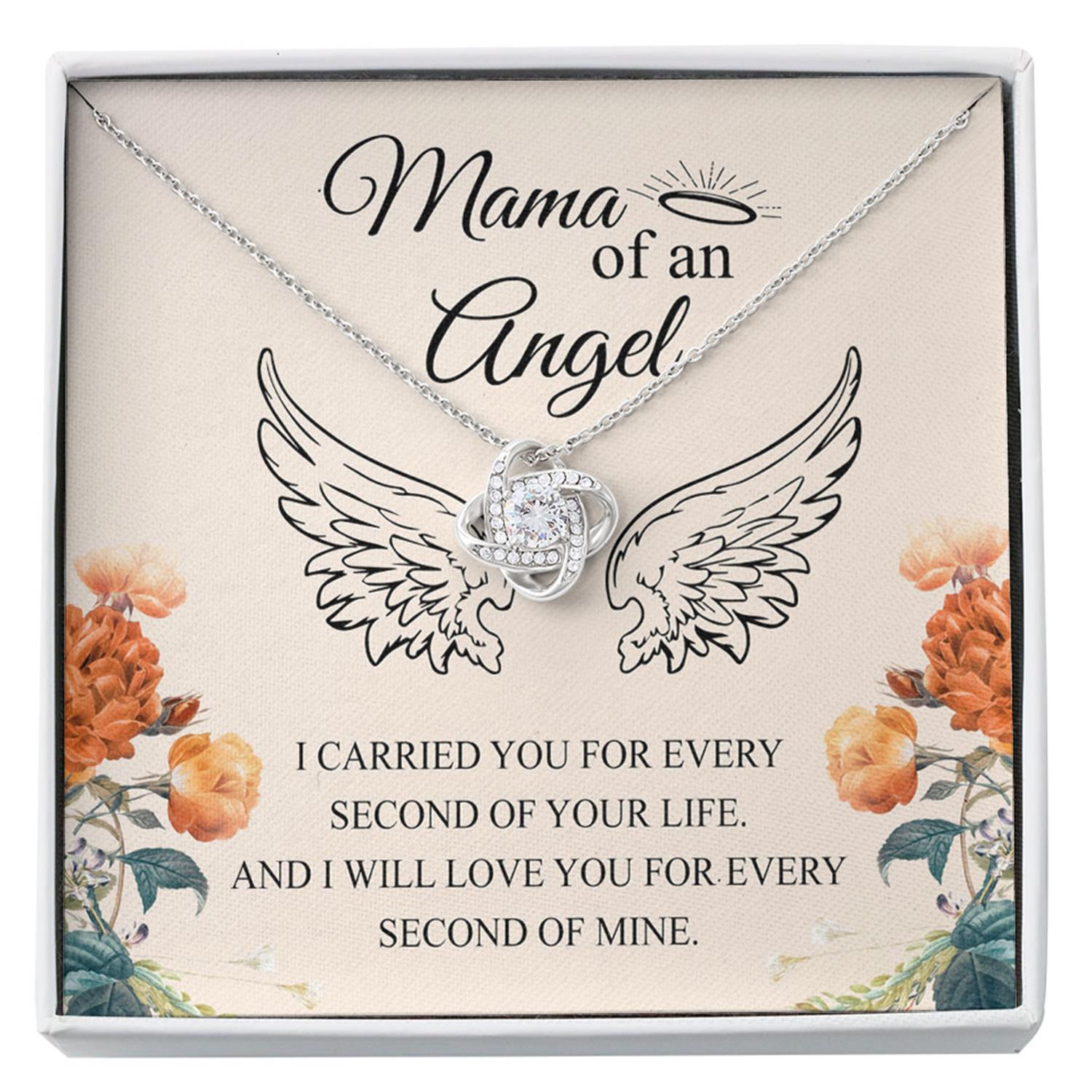 Memorials Necklace, Mama Of An Angel: Miscarriage Necklace Gift, Sorry For Your Loss, Angel Baby Bereavement Gift, Custom Necklace