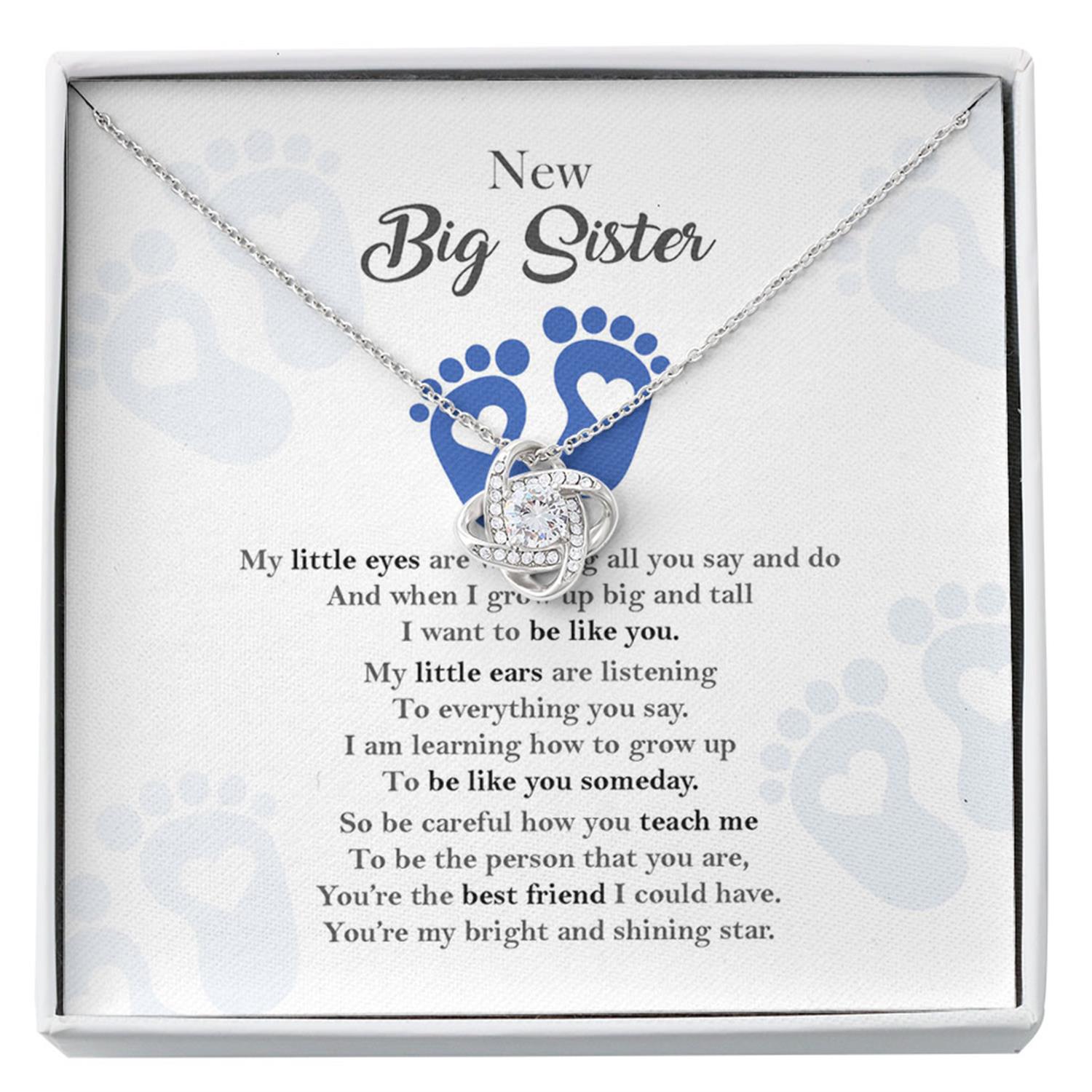 Sister Necklace, New Big Sister Gifts, Big Sister Gift From New Baby, Gifts For New Big Sister, Gifts From Baby To Big Sister, Future Big Sister Custom Necklace