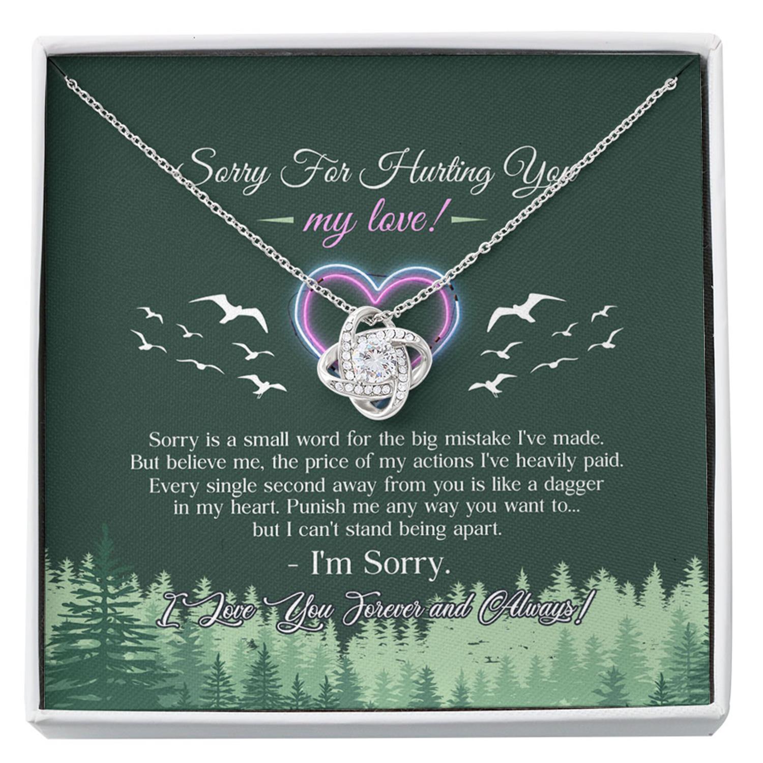Girlfriend Necklace, Wife Necklace, Apology Necklace Gift To Say Sorry, Gift To Apologize, Gifts For Apology, I'm Sorry Gift For Her Custom Necklace