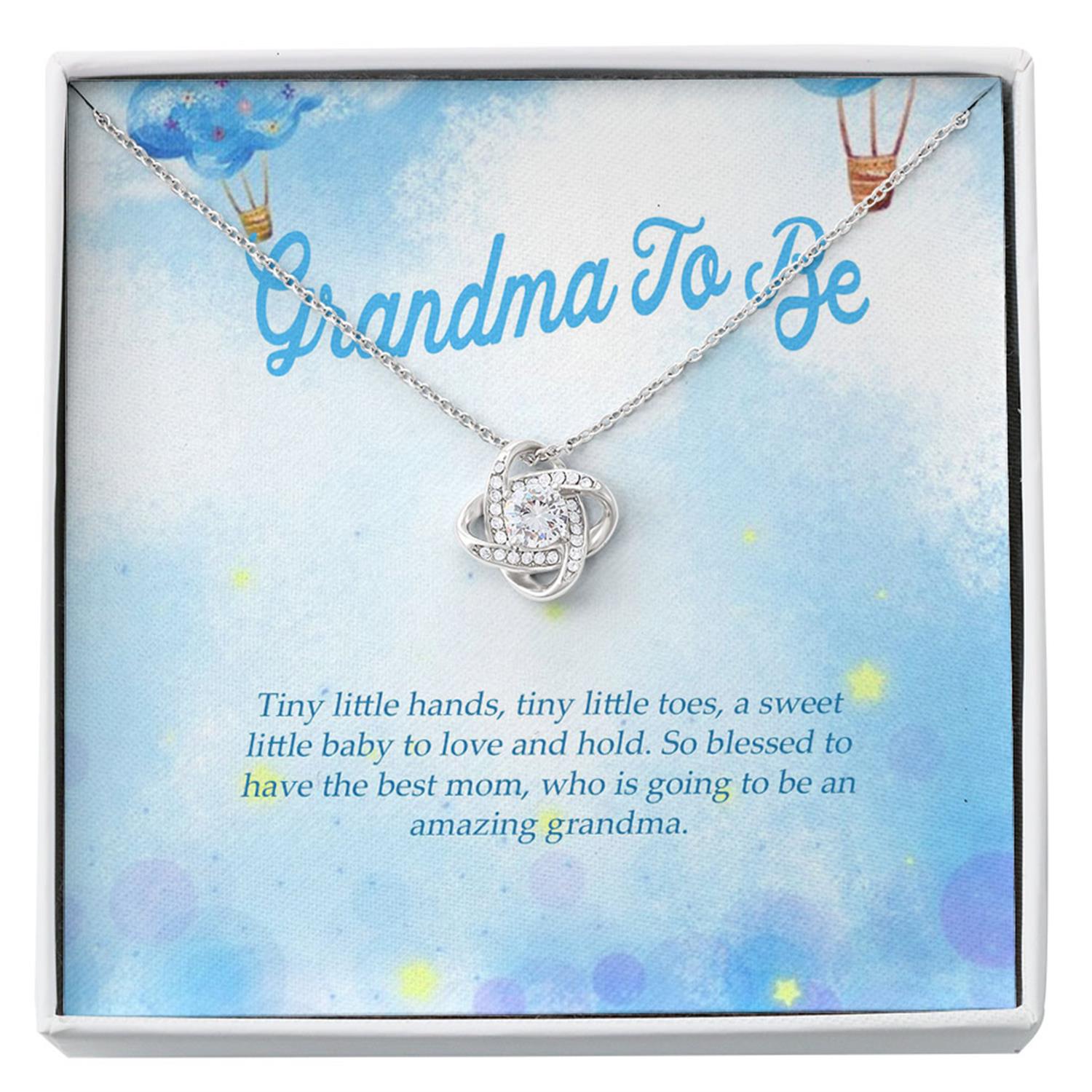 Grandmother Necklace, Sweet Grandma To Be Grandma Announcement Gift Baby Shower Keepsake First Time Grandmother New Nana Gift Custom Necklace