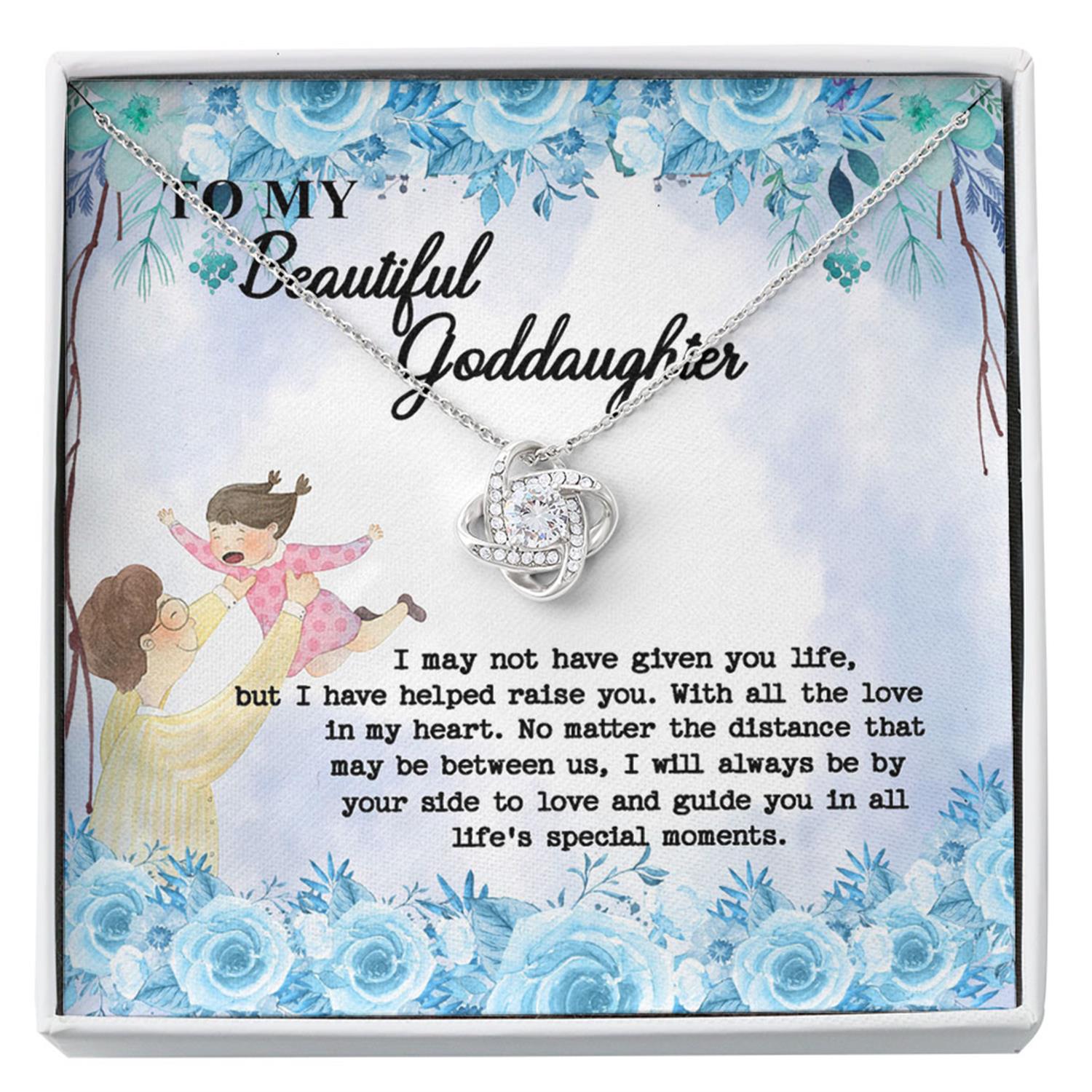Goddaughter Necklace, Goddaughter Gift Baptism Gift Goddaughter Love Necklace Meaningful Card Custom Necklace