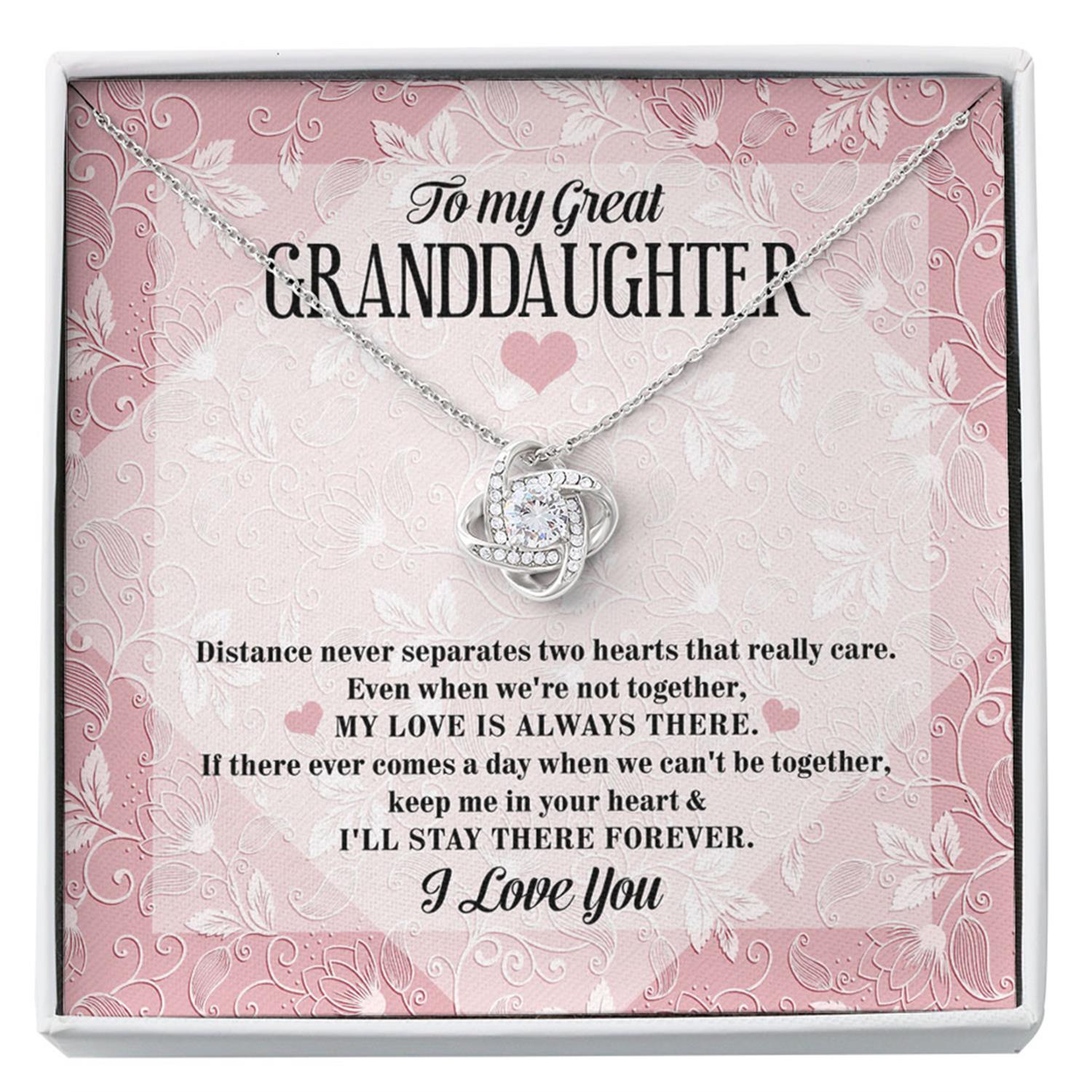 Granddaughter Necklace, To My Great Granddaughter Necklace Gift For Great Granddaughter Necklace From Great Grandma Custom Necklace