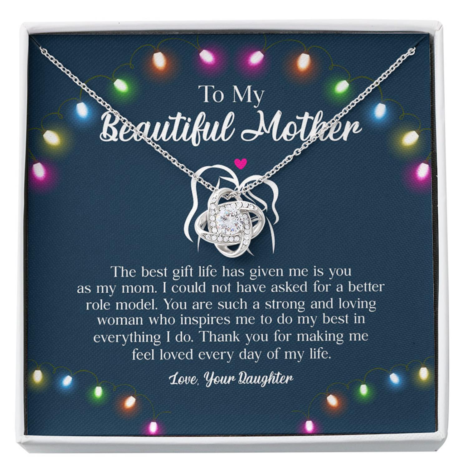 Mom Necklace Gift Lion Mom Necklace Mom Necklace With Message Card Lion Mom Gift Necklace Best Mom Ever Custom Necklace